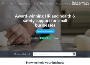 How peninsulagrouplimited.com looks like on a tablet such as an iPad.