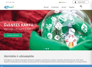 How penki.lt looks like on a tablet such as an iPad.