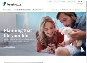 How pennmutual.com looks like on a tablet such as an iPad.