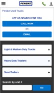 How penskeusedtrucks.com looks like on a mobile device such as an iPhone.
