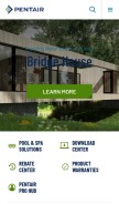 How pentair.com looks like on a mobile device such as an iPhone.