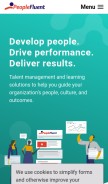 How peoplefluent.com looks like on a mobile device such as an iPhone.