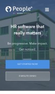 How peoplehr.com looks like on a mobile device such as an iPhone.