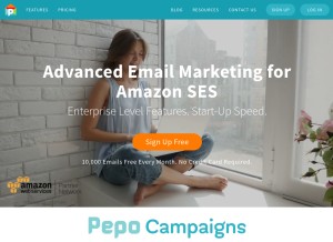 How pepocampaigns.com looks like on a tablet such as an iPad.