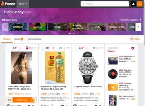 How pepper.pl looks like on a tablet such as an iPad.