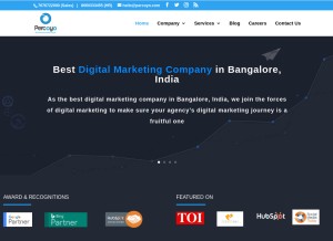 How percoyo.com looks like on a tablet such as an iPad.