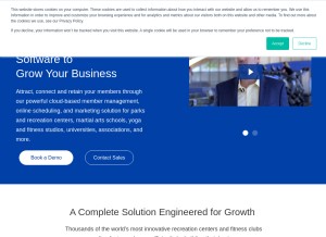 How perfectmind.com looks like on a tablet such as an iPad.