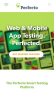 How perfectomobile.com looks like on a mobile device such as an iPhone.