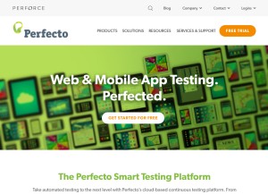 How perfectomobile.com looks like on a tablet such as an iPad.