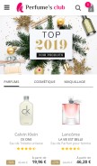 How perfumesclub.fr looks like on a mobile device such as an iPhone.