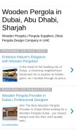 How pergoladesign.blogspot.com looks like on a mobile device such as an iPhone.