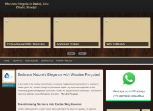 How pergoladesign.blogspot.com looks like on a tablet such as an iPad.