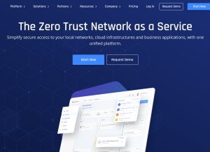 How perimeter81.com looks like on a tablet such as an iPad.