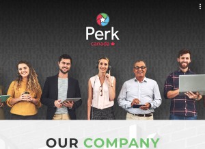 How perkcanada.com looks like on a tablet such as an iPad.