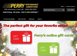 How perryautolaval.com looks like on a tablet such as an iPad.