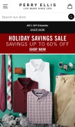 How perryellis.com looks like on a mobile device such as an iPhone.