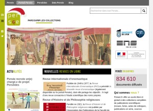 How persee.fr looks like on a tablet such as an iPad.