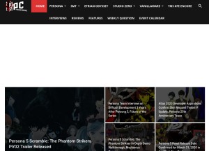 How personacentral.com looks like on a tablet such as an iPad.