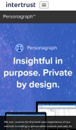 How personagraph.com looks like on a mobile device such as an iPhone.