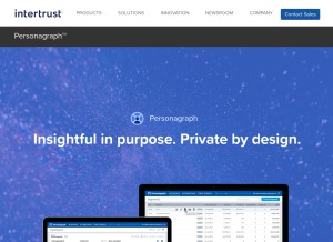 How personagraph.com looks like on a tablet such as an iPad.