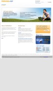 How personal-voip.de looks like on a mobile device such as an iPhone.