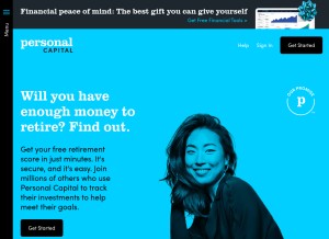 How personalcapital.com looks like on a tablet such as an iPad.