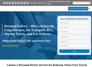 How personaldrivers.com looks like on a tablet such as an iPad.