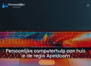 How persoonlijke-computerhulp.nl looks like on a tablet such as an iPad.