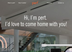 How pert.me looks like on a tablet such as an iPad.