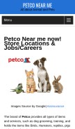 How petconearme1.com looks like on a mobile device such as an iPhone.