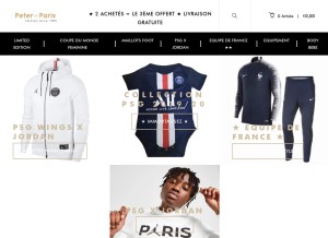 How peter-paris.com looks like on a tablet such as an iPad.