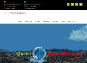 How peterholidays.com looks like on a tablet such as an iPad.