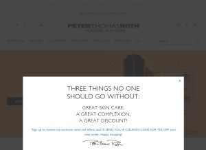 How peterthomasroth.com looks like on a tablet such as an iPad.