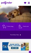 How petfinder.com looks like on a mobile device such as an iPhone.