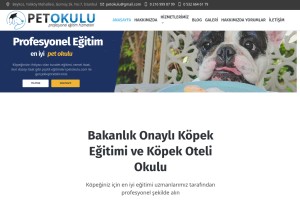 How petokulu.com looks like on a tablet such as an iPad.