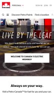 How petro-canada.ca looks like on a mobile device such as an iPhone.