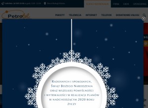How petrotel.pl looks like on a tablet such as an iPad.