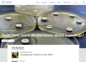 How pewtrusts.org looks like on a tablet such as an iPad.