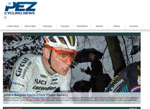 How pezcyclingnews.com looks like on a tablet such as an iPad.