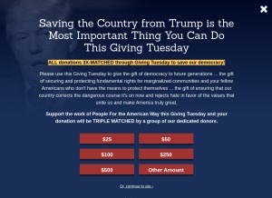 How pfaw.org looks like on a tablet such as an iPad.