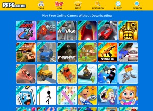 How pffg.online looks like on a tablet such as an iPad.