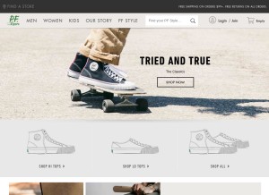 How pfflyers.com looks like on a tablet such as an iPad.