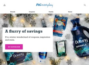 How pgeveryday.com looks like on a tablet such as an iPad.