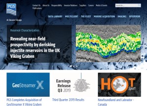 How pgs.com looks like on a tablet such as an iPad.