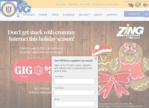 How pgtc.com looks like on a tablet such as an iPad.