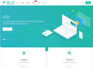 How pgyer.com looks like on a tablet such as an iPad.