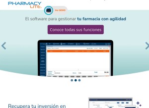 How pharmacylite.mx looks like on a tablet such as an iPad.
