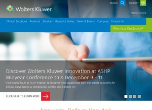 How pharmacyonesource.com looks like on a tablet such as an iPad.