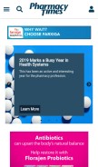 How pharmacytimes.com looks like on a mobile device such as an iPhone.