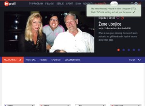How phazer.info looks like on a tablet such as an iPad.